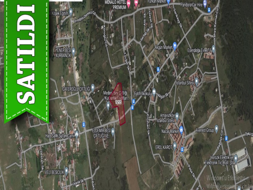 Arnavutköy Taşolukta Satılık Arsa , 390 m2 Cadde Cephe Çevrili Merkezde 