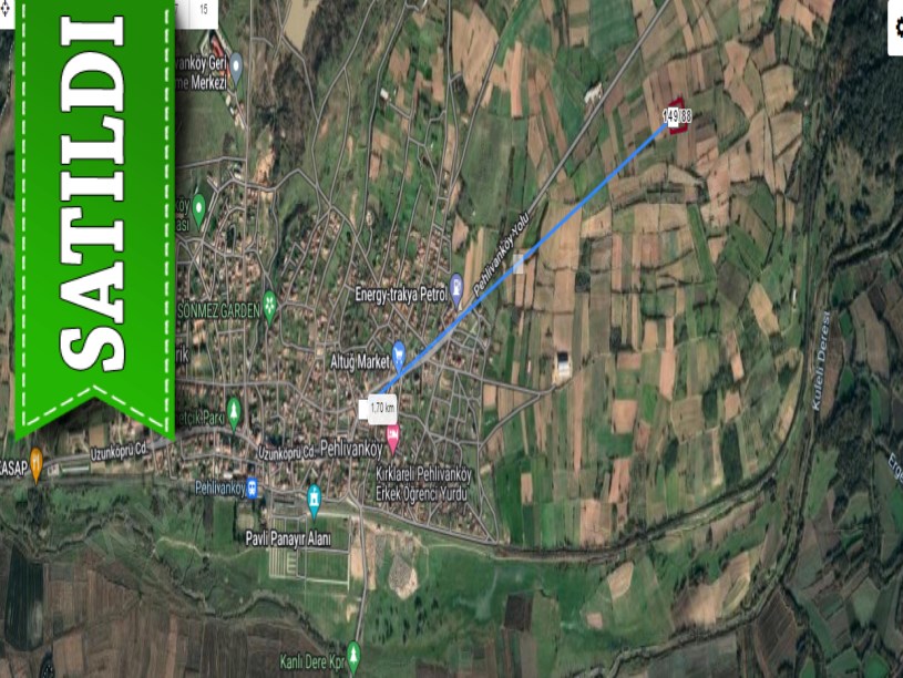Edirne İpsala Balabancık Köyünde Satılık Tarla , 5,978 m2 Müstakil Yol Su Mevcut 