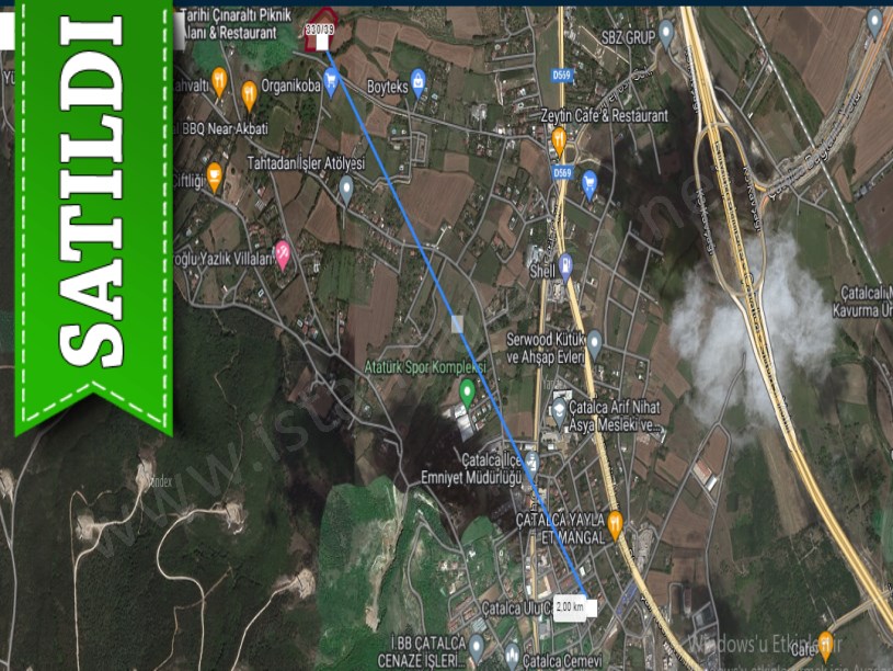 Çatalca Kaleiçi Mah Satılık Arsa , 637 m2  Yolu Var Evlerin Yakını 