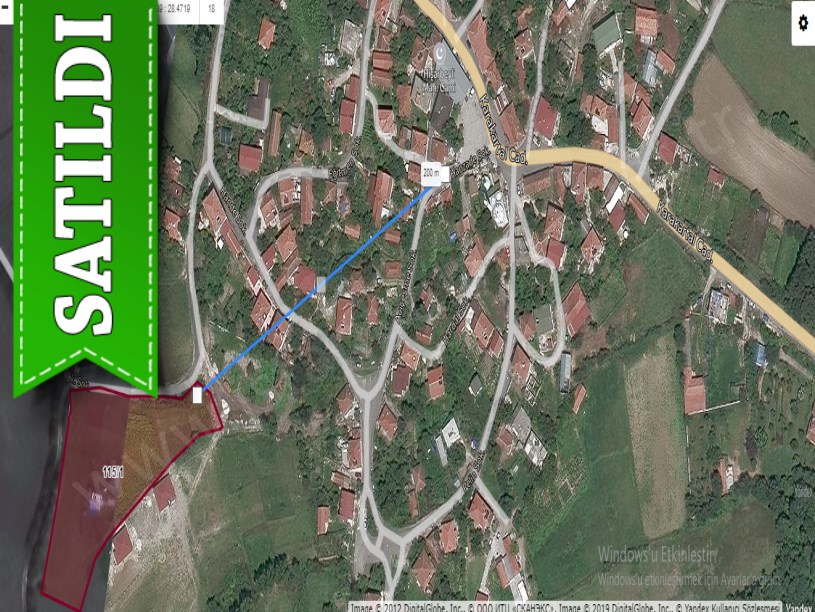 Çatalca Hisarbeylide Satılık Arsa , 287 m2 Çaplı Yolu Var Hisseli 