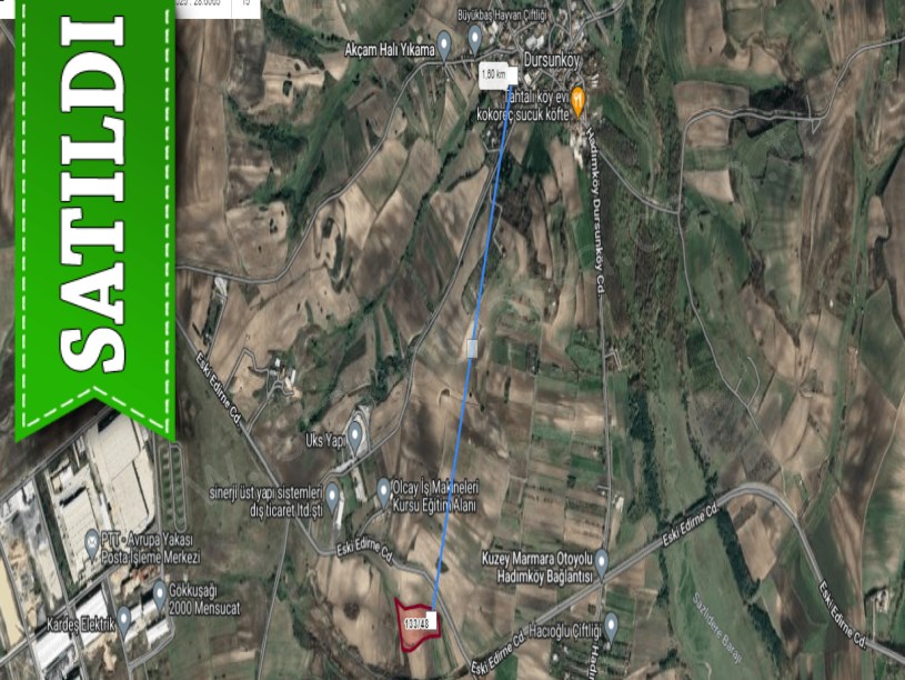 Arnavutköy Dursunköyde Satılık Arsa , 200 m2 Hisseli Caddeye Yakın 