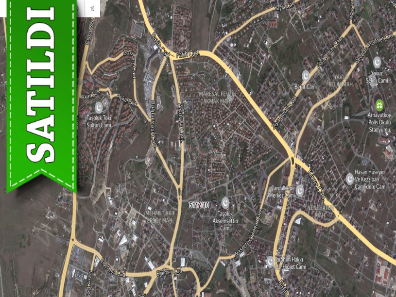 Arnavutköy Taşolukta Satılık Arsa , 388 m2 Cadde Cephe Müstakil İmarlı