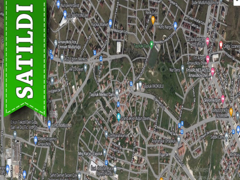 Arnavutköy Taşolukta Satılık Arsa , 628 M2 Müstakil 3 Kat Konut İmarlı