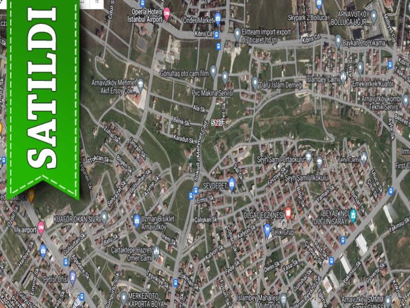 Arnavutköy İslambeyde Satılık Arsa , 213 M2 Müstakil 3 Kat İmarlı