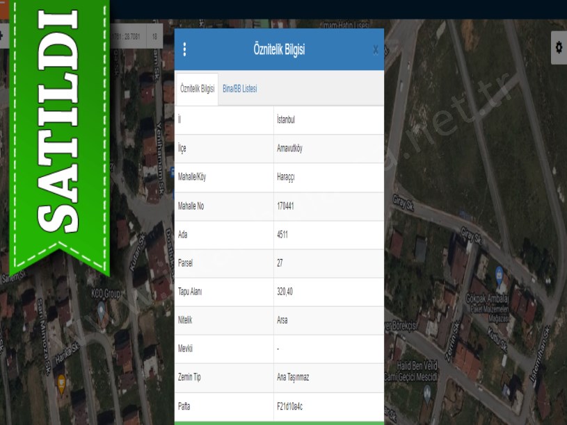 Arnavutköy Haraççıda Satılık Arsa , 320 M2 Müstakil İmarlı 