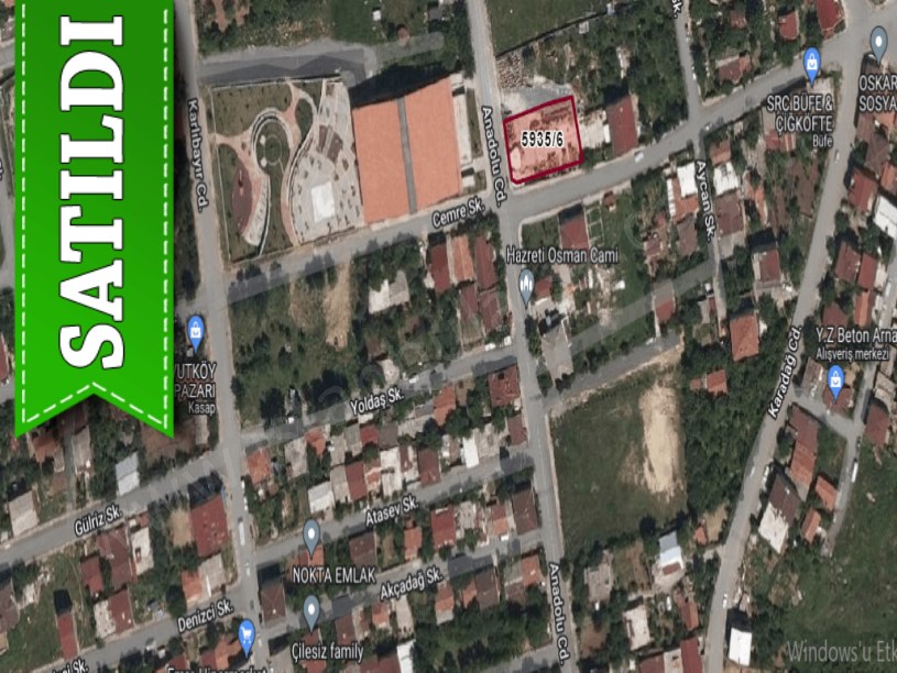 Arnavutköy Haraççıda Satılık Arsa , 745 M2 Köşebaşı Cadde Cephe