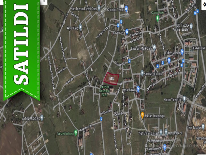 Arnavutköy Taşolukta Satılık Arsa , 180 m2 Cadde Cephe Yolu Var Hisseli 