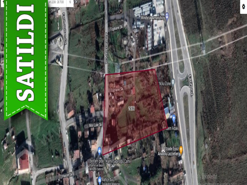 Arnavutköy Taşolukta Satılık Arsa , 288 M2 Cadde Cephe Evlerin Yakını Merkezde 