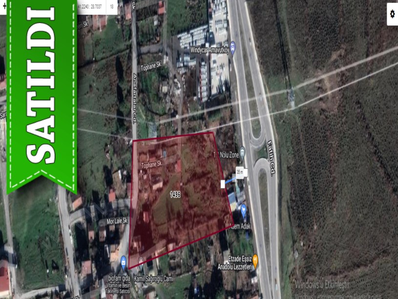 Arnavutköy Taşolukta Satılık Arsa , 288 M2 Cadde Cephe Evlerin Yakını Merkezde 