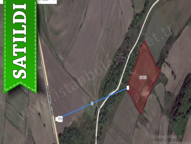 Silivri Fenerköyde Satılık Arsa , 405 M2 Hisseli 