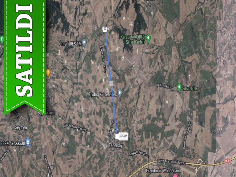 Silivri Fenerköyde Satılık Arsa , 405 M2 Hisseli 