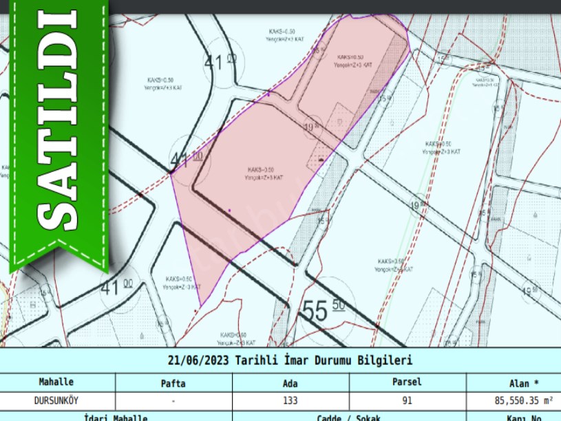 Arnavutköy Dursunköyde Satılık Arsa , 280 m2 Hisseli İmarlı