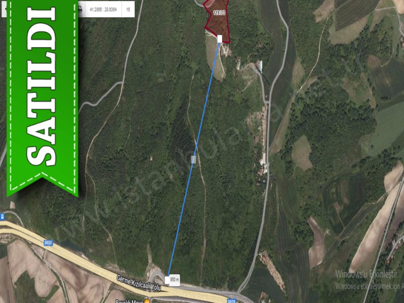 Arnavutköy Boyalıkta Satılık Arsa , 816 M2 Yolu Var Evlerin Yakını 