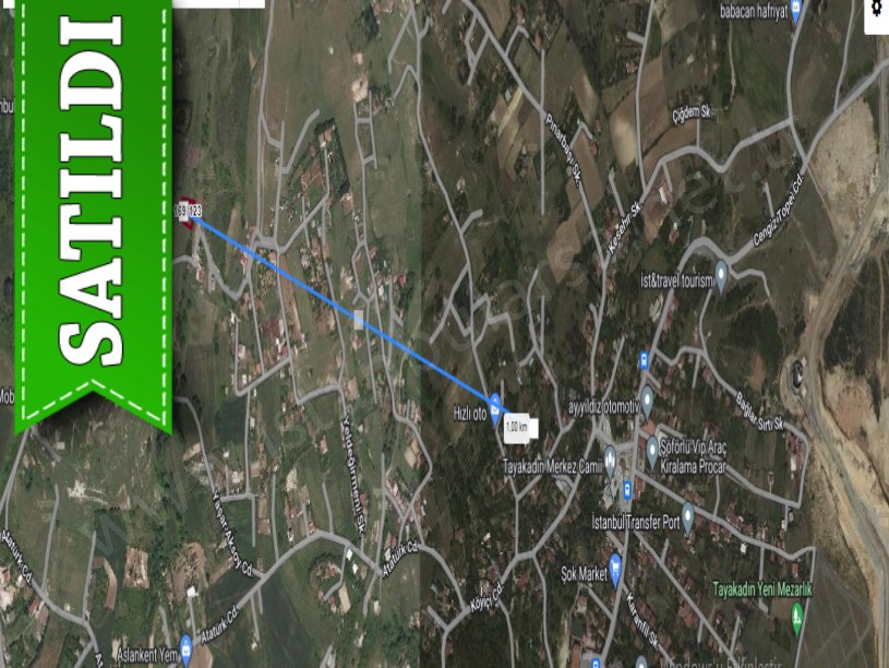 Arnavutköy Tayakadında Satılık Tarla , 928 m2 Müstakil Yolu Var Merkezde