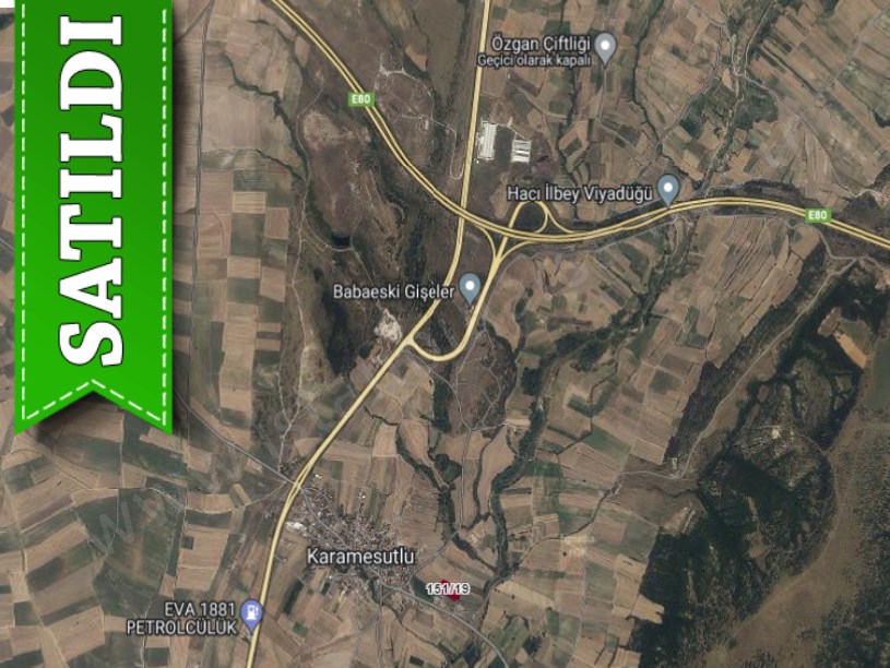 Kırklareli Babaeski Karamesutlu Köyünde Satılık Tarla , 4,937 m2 Müstakil Yolu Var