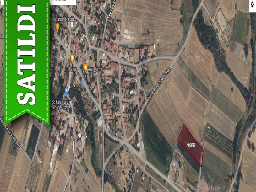 Kırklareli Babaeski Karamesutlu Köyünde Satılık Tarla , 4,937 m2 Müstakil Yolu Var