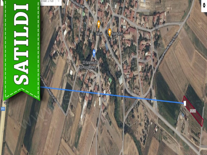 Kırklareli Babaeski Karamesutlu Köyünde Satılık Tarla , 2,428 M2 Merkezde Müstakil