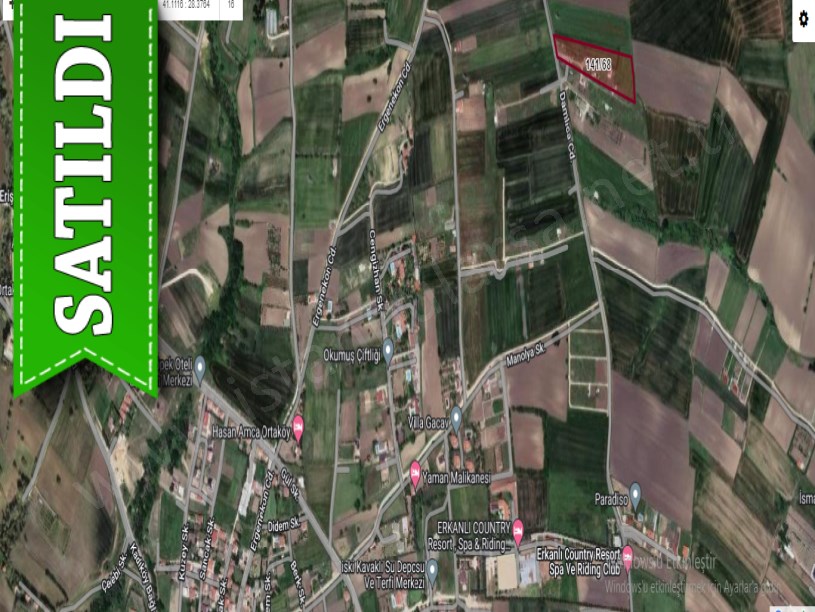 Çatalca Ovayenicede Satılık Arsa , 240 M2 Çaplı Cadde Cephe 