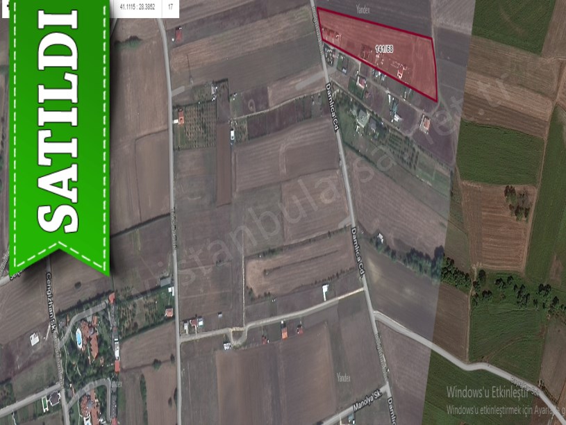 Çatalca Ovayenicede Satılık Arsa , 240 M2 Çaplı Cadde Cephe 