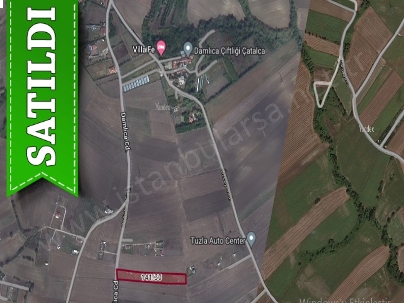 Çatalca Ovayenicede Satılık Arsa , 575 M2 Cadde Cephe Hisseli Çaplı