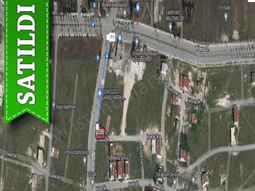 Arnavutköy Yavuzselim Mah Satılık Arsa , 300 m2 Cadde Cephe Köşebaşı İmarlı