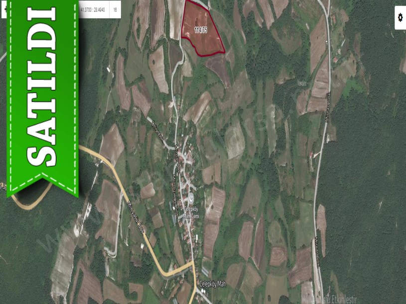 Çatalca Celepköyde Satılık Arsa , 1,608 M2 Çaplı Yolu Var Evlerin Yakını 