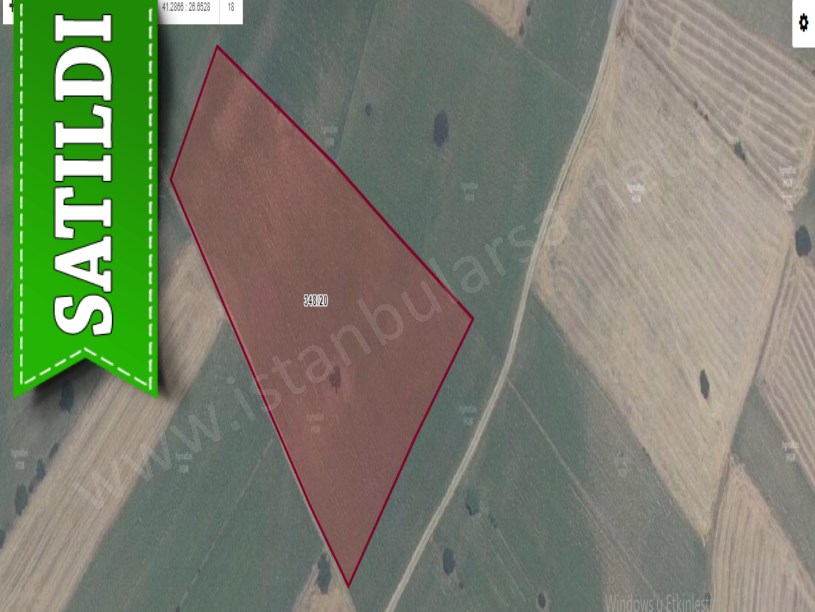 Edirne  Uzunköprü Muradiye Mah Satılık Tarla , 20,180 M2 Yolu Var Müstakil