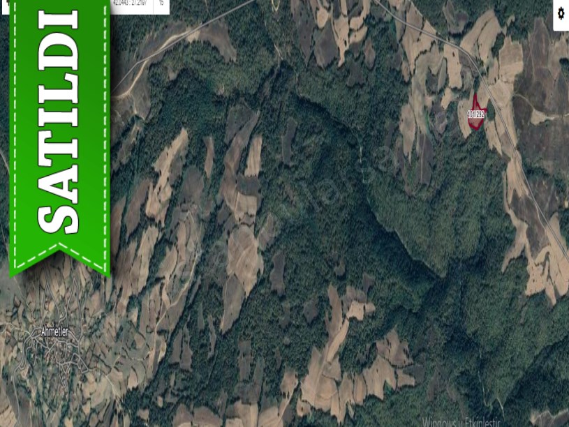 Kırklareli Kofçaz Ahmetler Köyünde Satılık Tarla , 9,923 m2 Müstakil Yola Yakın 