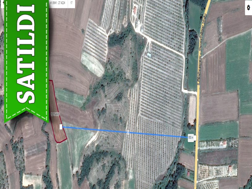 Kırklareli Lüleburgaz Ceylanköyde Satılık Tarla , 6,139 m2 Müstakil Yolu Var
