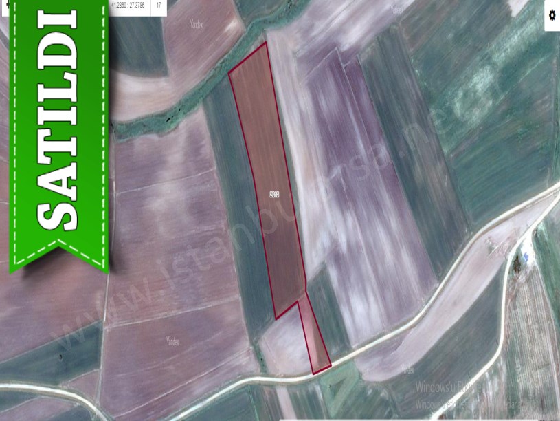 Kırklareli Lüleburgaz Ovacık Köyünde Satılık Tarla , 26,382 m2 Müstakil Çiftliğe Uygun Yolu Var