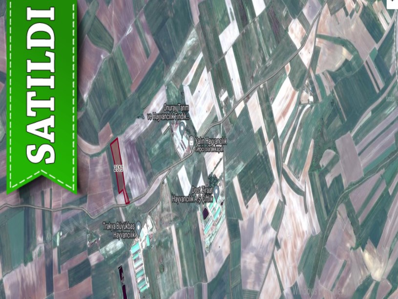 Kırklareli Lüleburgaz Ovacık Köyünde Satılık Tarla , 26,382 m2 Müstakil Çiftliğe Uygun Yolu Var