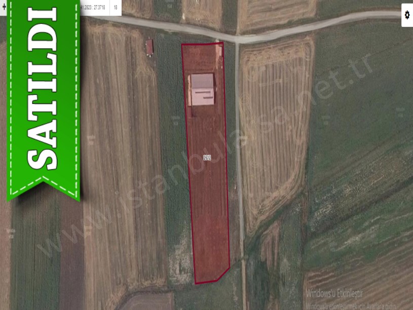 Kırklareli Lüleburgaz Ovacık Köyünde Satılık Tarla ,10,382 M2 Yolu Var Müstakil Çiftlik Yeri 