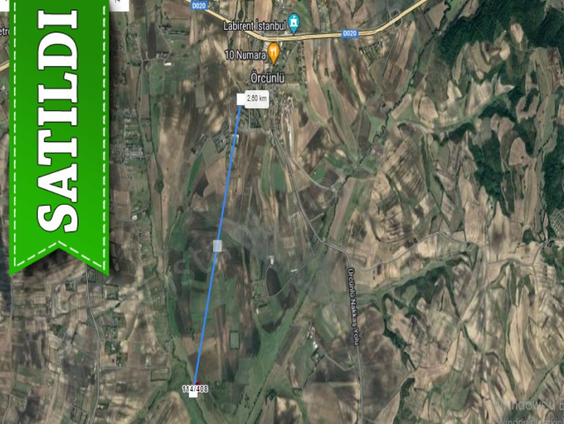Çatalca Örcünlüde Satılık Arsa , 3,530 m2 Çevrili  Yolu Var