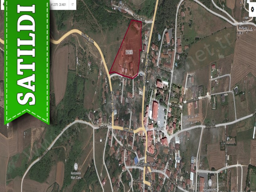 Çatalca Kestanelikte Satılık Arsa , 275 M2 Çevrili Merkezde 