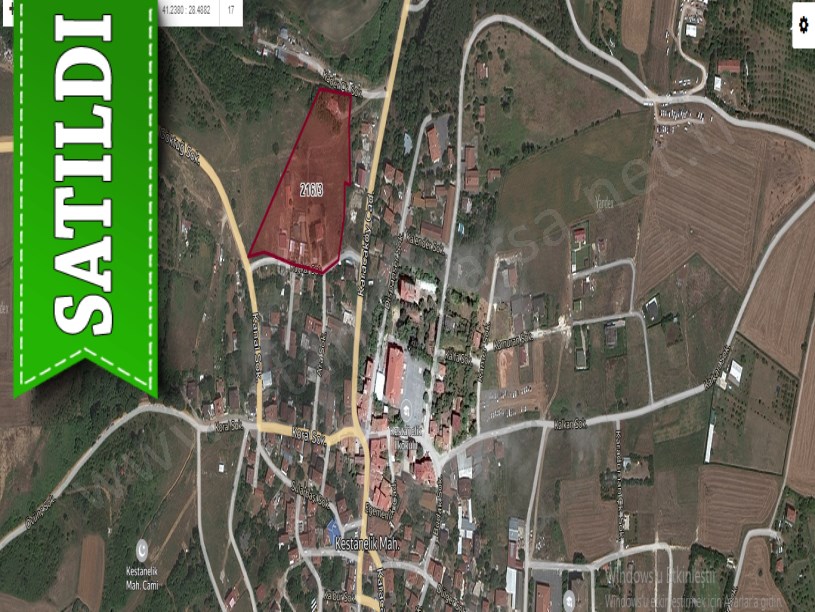 Çatalca Kestanelikte Satılık Arsa , 275 M2 Çevrili Merkezde 