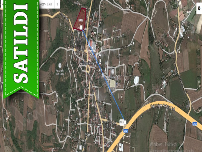 Çatalca Kestanelikte Satılık Arsa , 275 M2 Çevrili Merkezde 