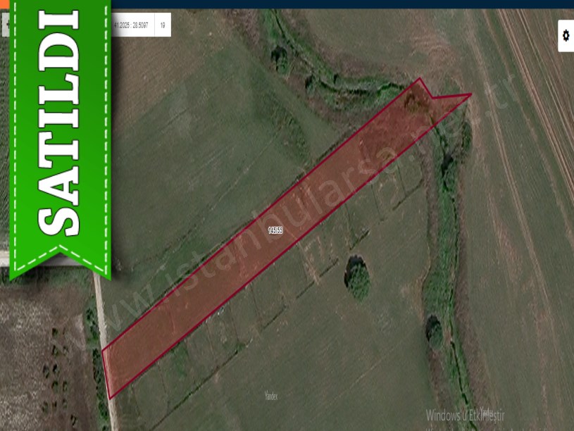 Çatalca İzzettinde Satılık Arsa , 575 M2 Çaplı Çevrili Yolu Var