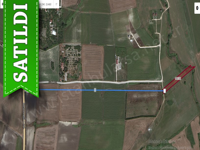 Çatalca İzzettinde Satılık Arsa , 575 M2 Çaplı Çevrili Yolu Var