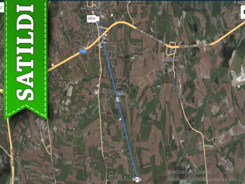 Çatalca İzzettinde Satılık Arsa , 575 M2 Çaplı Çevrili Yolu Var
