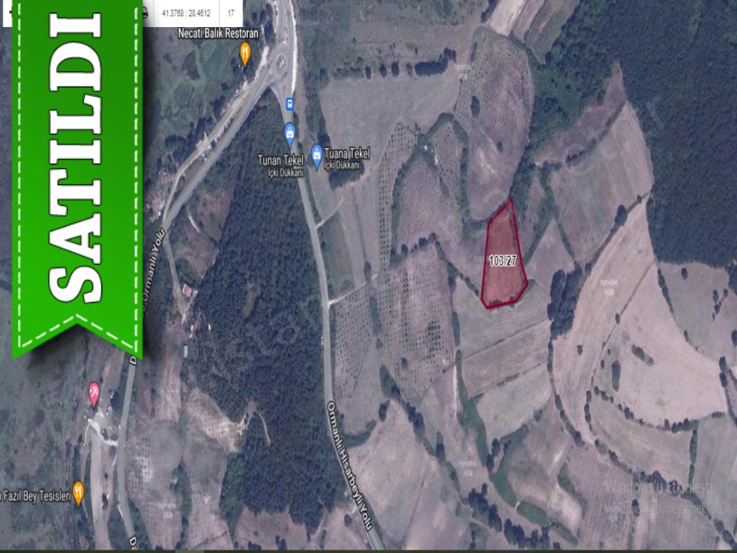 Çatalca Hisarbeylide Satılık Arsa , 220 M2 Yola Cephe Hisseli 