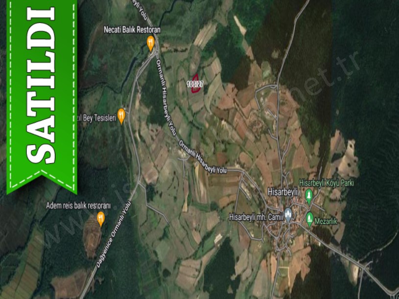 Çatalca Hisarbeylide Satılık Arsa , 220 M2 Yola Cephe Hisseli 