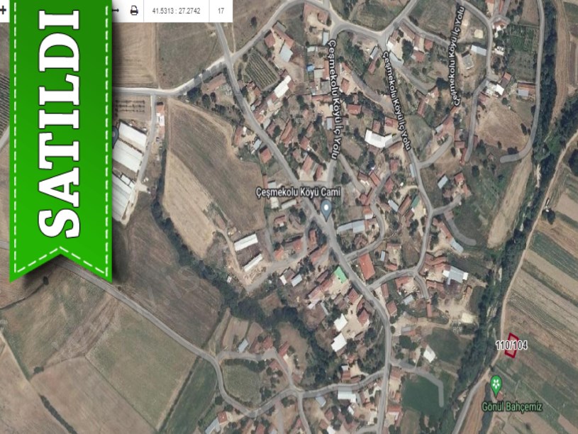 Kırklareli Lüleburgaz Çeşmekolu Köyünde Satılık Tarla , 300 m2 Tek Tapu