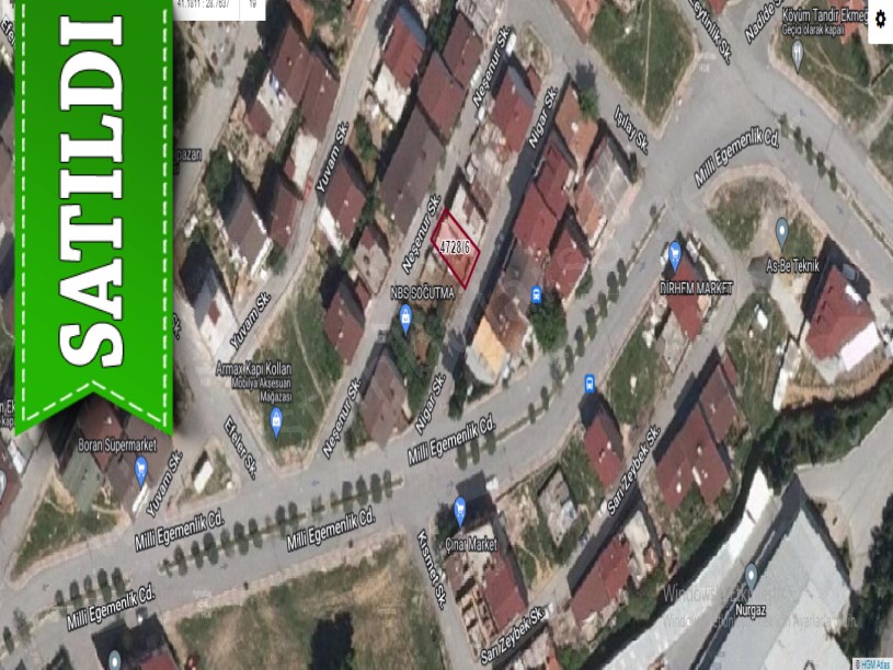 Arnavutköy Boğazköyde Satılık Arsa , 120 m2 4 Kat İmarlı Caddeye Yakın 