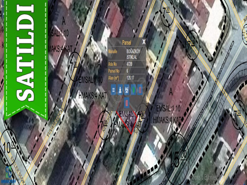Arnavutköy Boğazköyde Satılık Arsa , 120 m2 4 Kat İmarlı Caddeye Yakın 