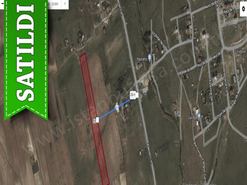 Arnavutköy Haraççıda Satılık Arsa , 243 m2 Yolu Var İmarlı Hisseli