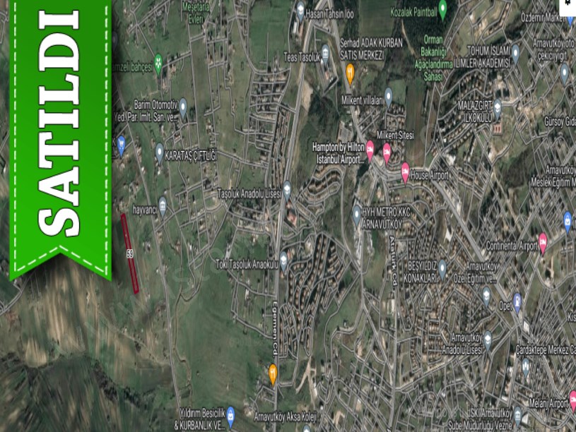 Arnavutköy Haraççıda Satılık Arsa , 243 m2 Yolu Var İmarlı Hisseli