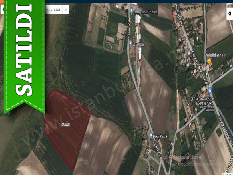 Çatalca Nakkaşta  Satılık Arsa , 2,412 M2 Evlere Yakın Hisseli
