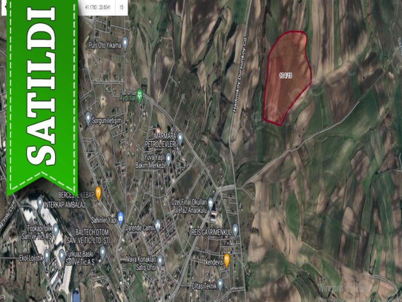 Arnavutköy Dursunköyde Satılık Arsa , 1,500 M2 Hisseli Caddeye Yakın