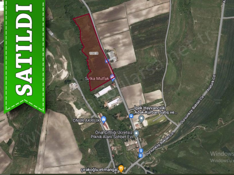 Arnavutköy Dursunköyde Satılık Arsa , 778 M2 Hisseli Cadde Cephe 
