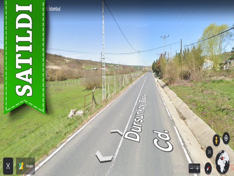 Arnavutköy Dursunköyde Satılık Arsa , 778 M2 Hisseli Cadde Cephe 